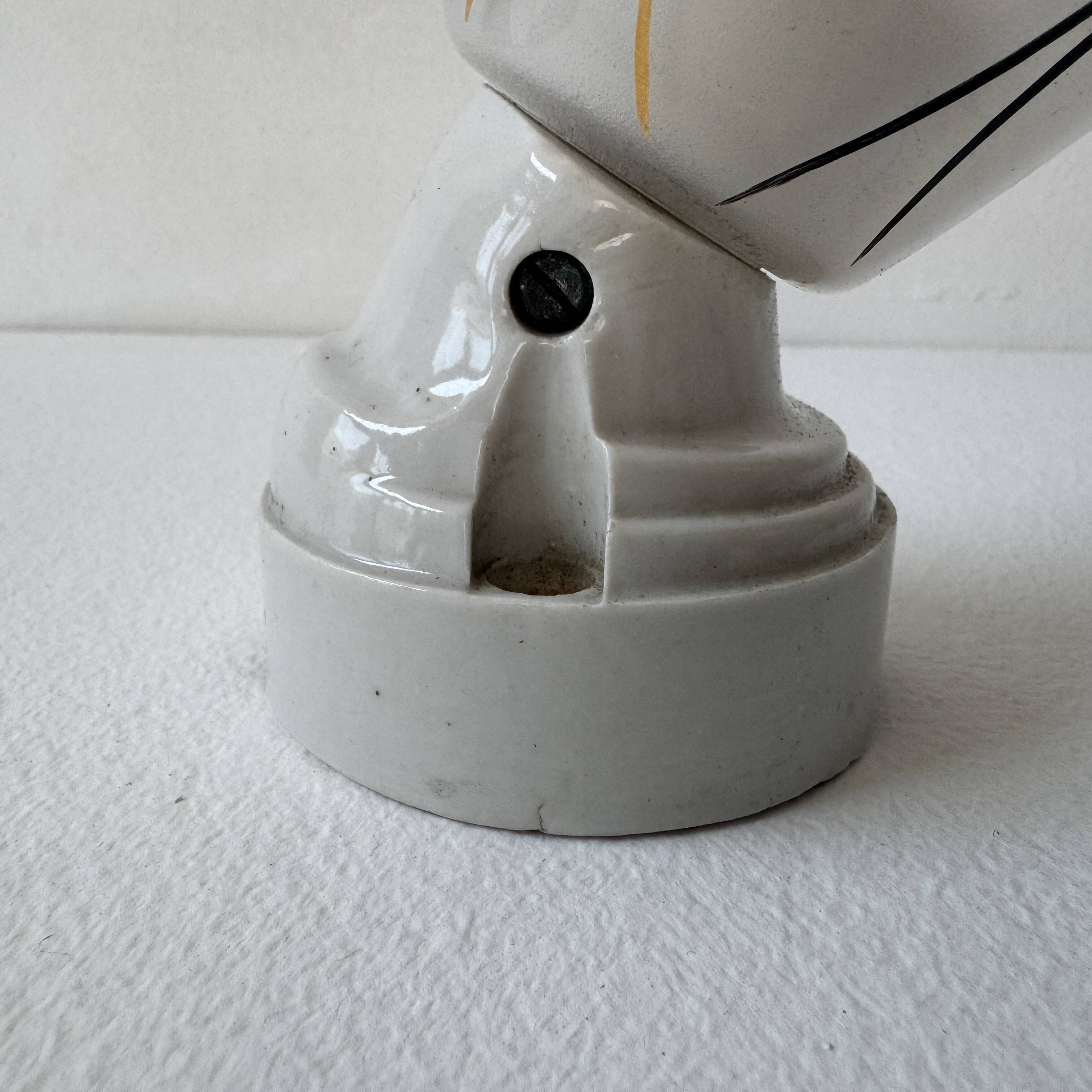 Lot of 3 old 1950 vintage slanted wall lights