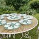 Vintage oyster service in majolica