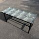 Table basse moderniste carreaux de verre Saint Gobain
