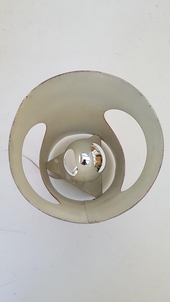 Lampe métal à poser années 60