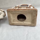 Pair of ceramic elephant ashtrays dimensions: height -14cm- width -13.5cm-