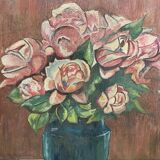 Still life with roses signed Bonnet XXth