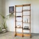 Bookcase on solid beech legs from the 80s