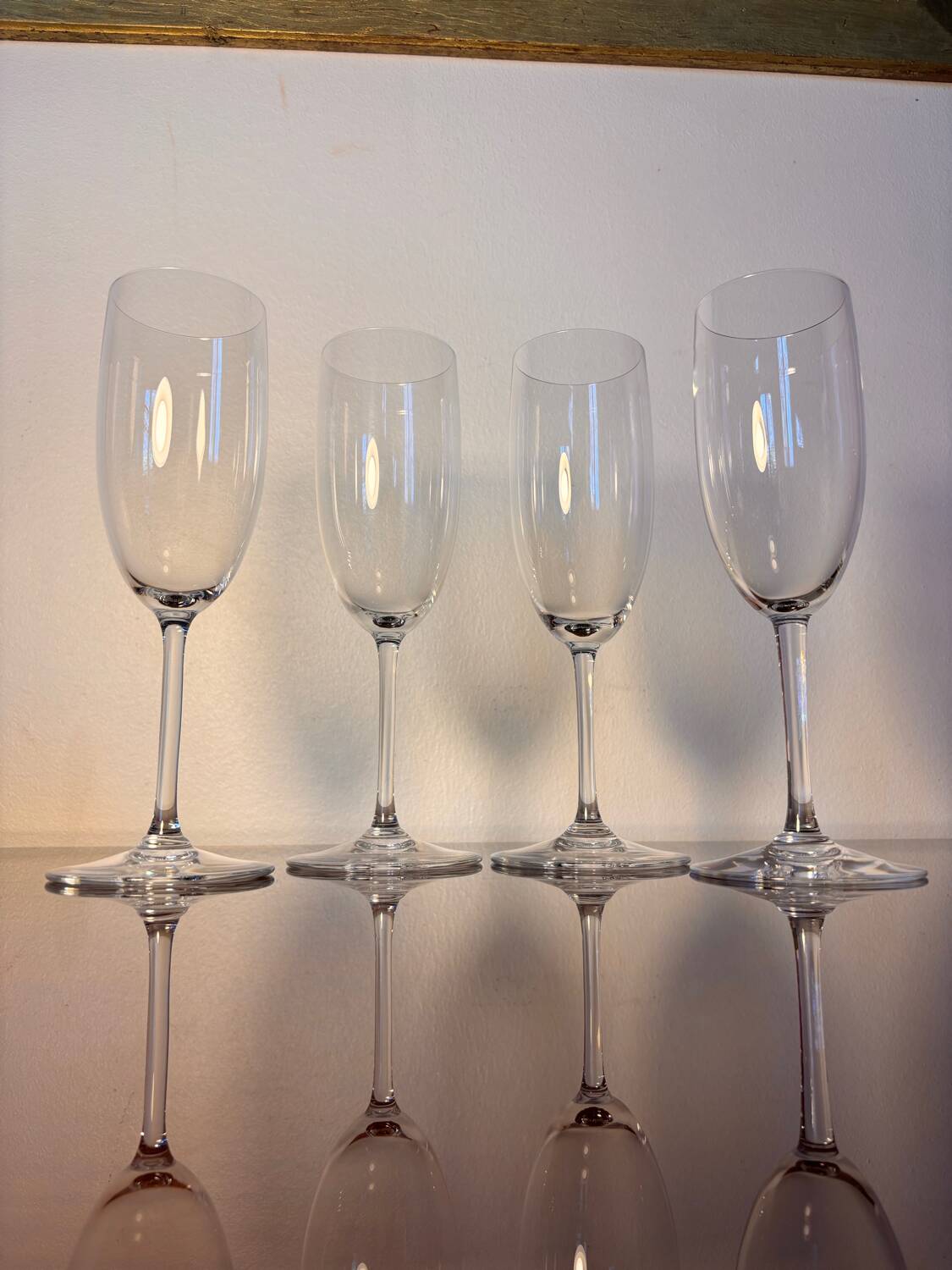 4 Baccarat Perfection champagne flutes