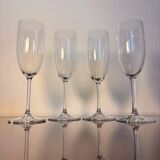 4 flûtes à champagne Baccarat modèle Perfection