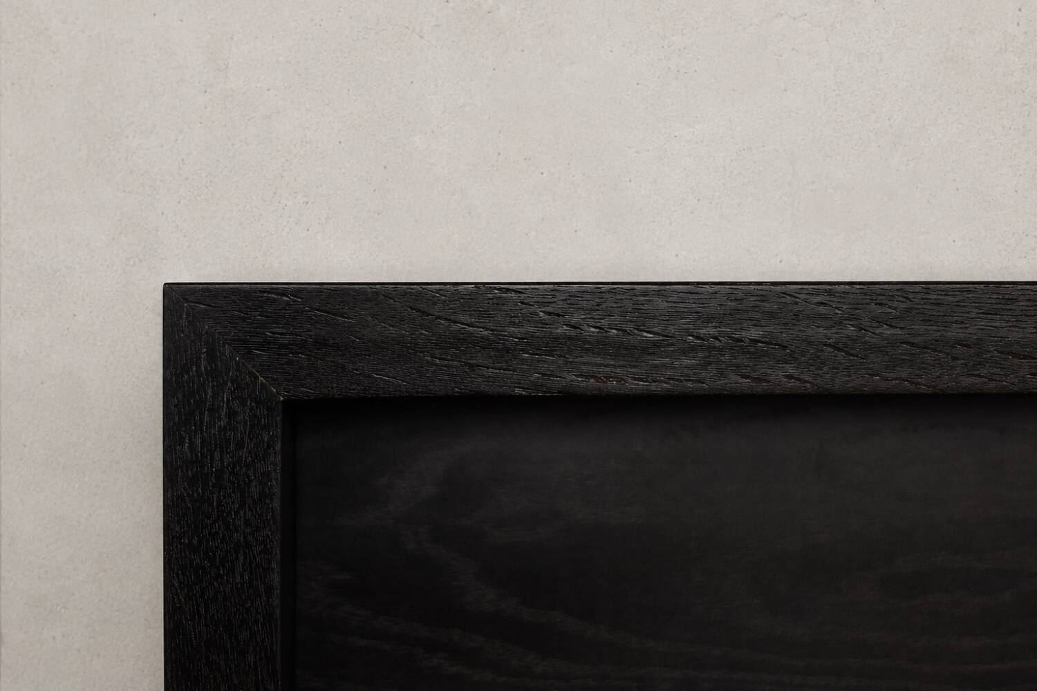 Mid-Century Modern Scandinavian Dark Oak Sideboard with Metal Handles