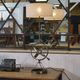 Neo-classical astrolabe lamp by Jean-Pierre Ryckaert 1960s