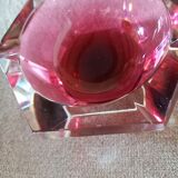 Ashtray or crystal bag empty Val Saint Lambert Vintage