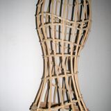 Model head in rattan