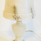 70s natural alabaster lamp
