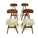 Set of 4 Scandinavian chairs "Nizza" Bengt Ruda, Sweden, 1960