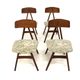 Set of 4 Scandinavian chairs "Nizza" Bengt Ruda, Sweden, 1960