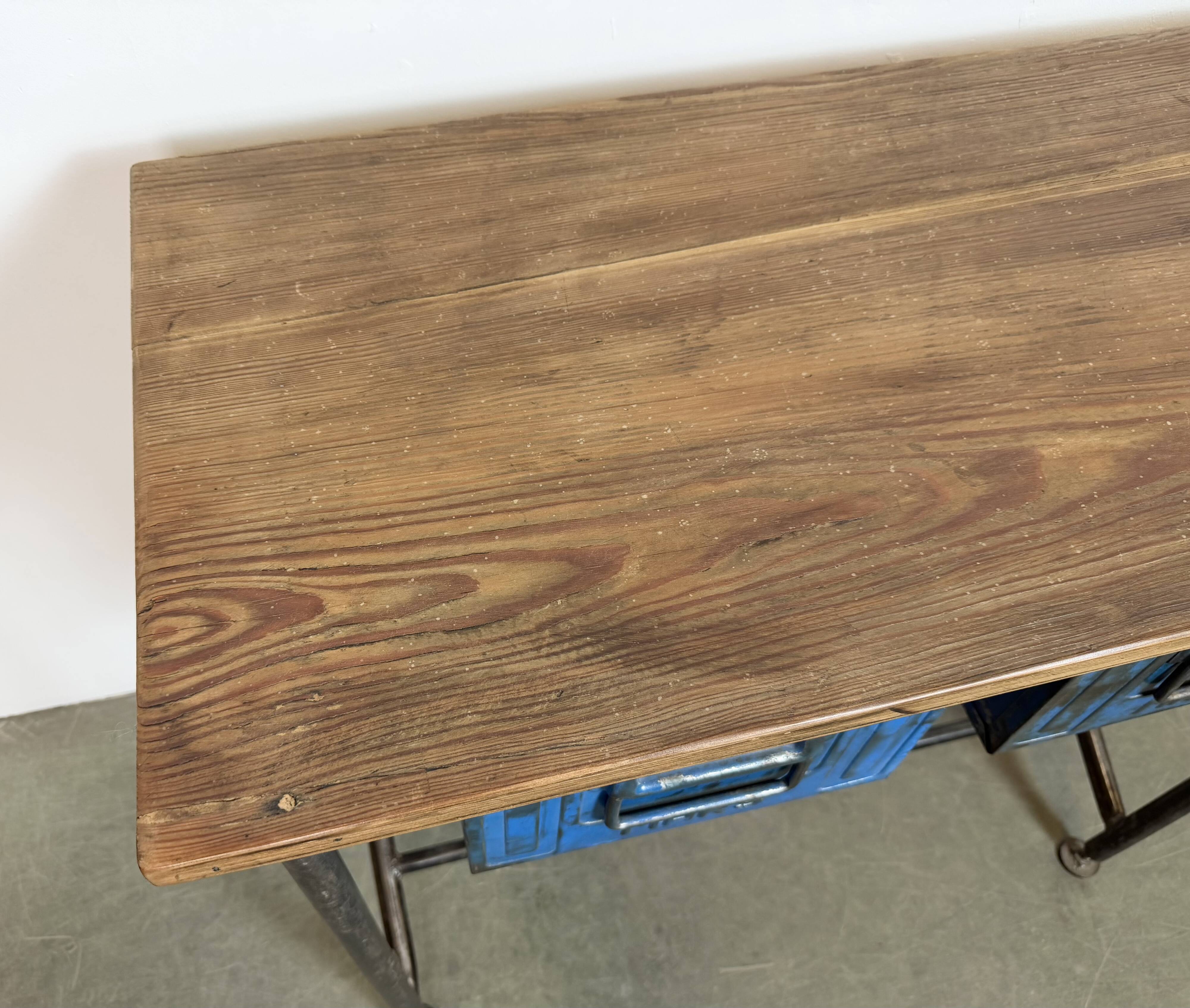 Vintage Industrial Worktable, 1960s