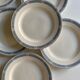 Lot de 6 assiettes plates en terre de fer