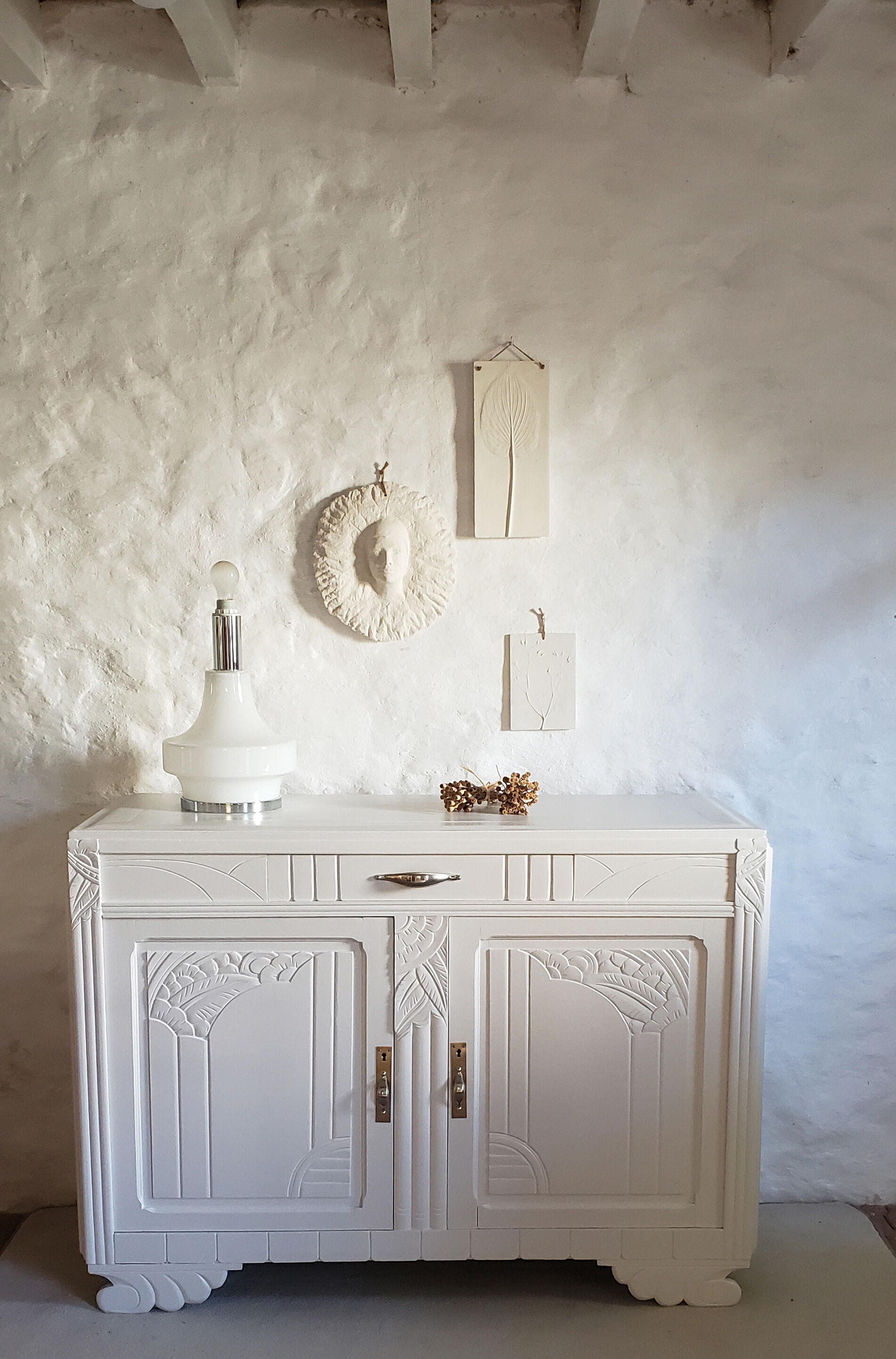 White art-deco buffet