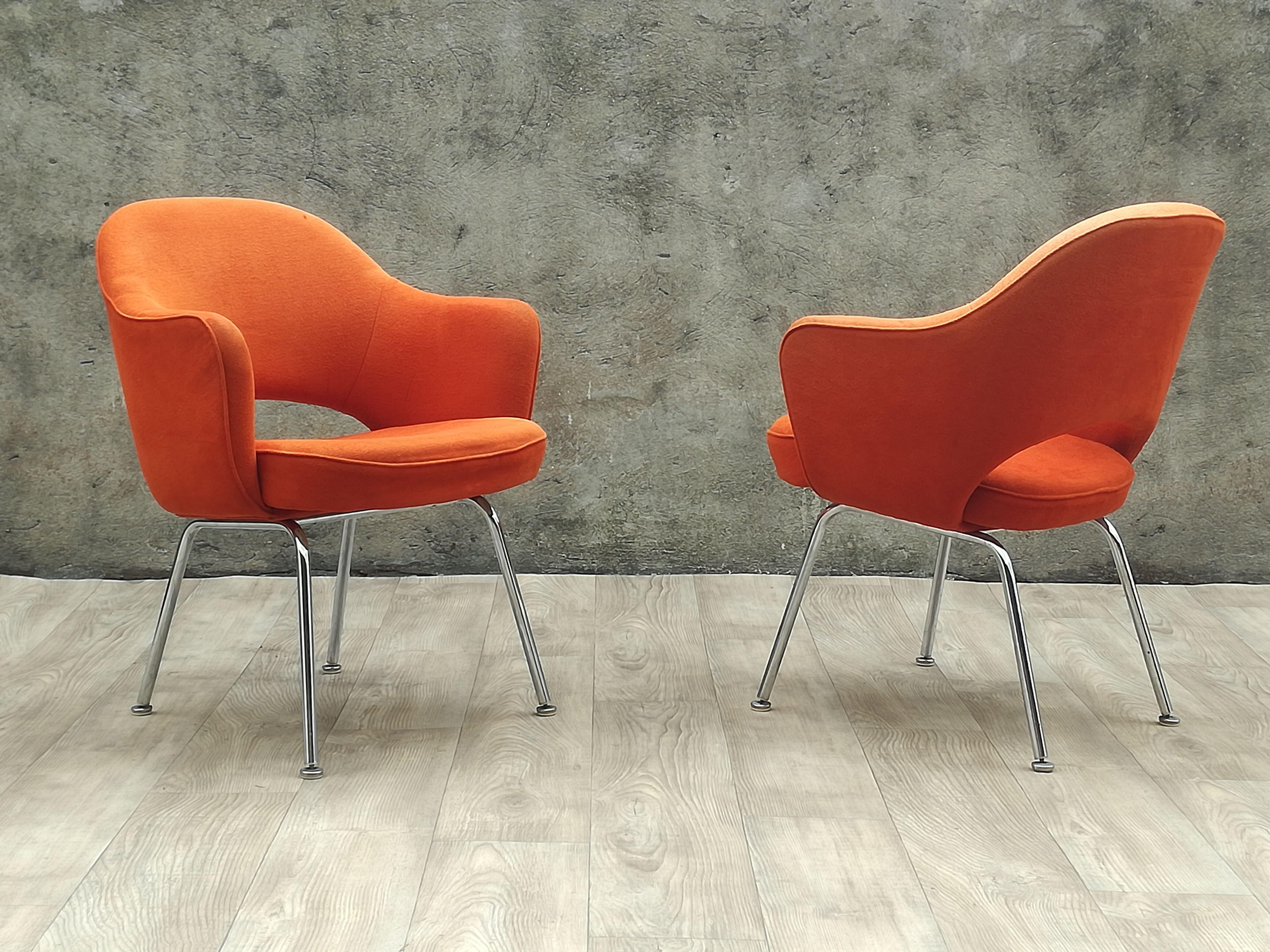 Pair of armchairs "conference" Eero Saarinen for Knoll years 60