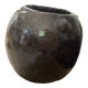 Sejnane brown vase varnished