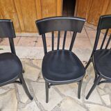 4 vintage Baumann and Thonet bistro chairs