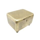 Sugar bowl, neoclassicism, silver-plated brass, Fraget, Poland, 19th century