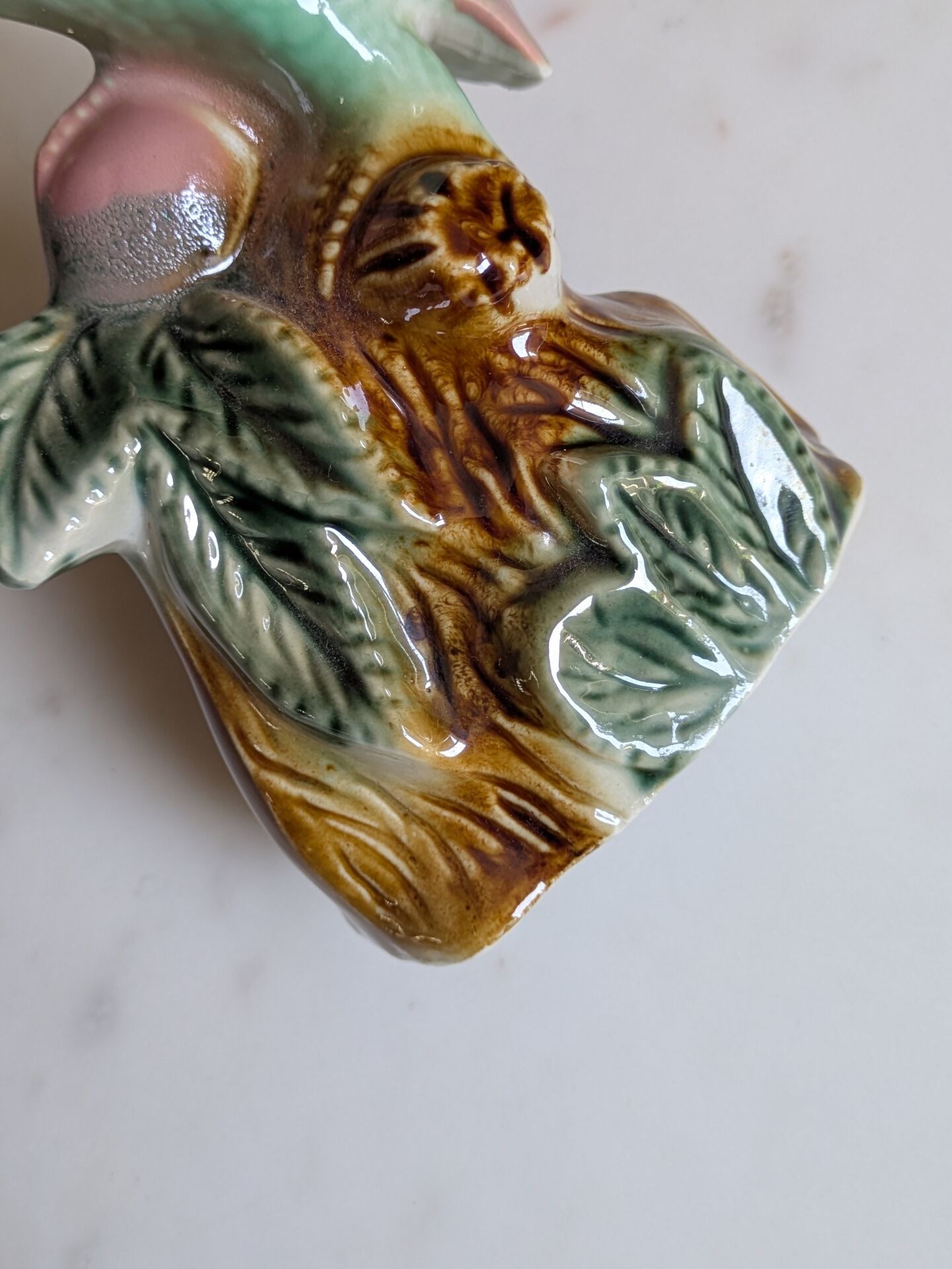 Vintage Barbotine figurine