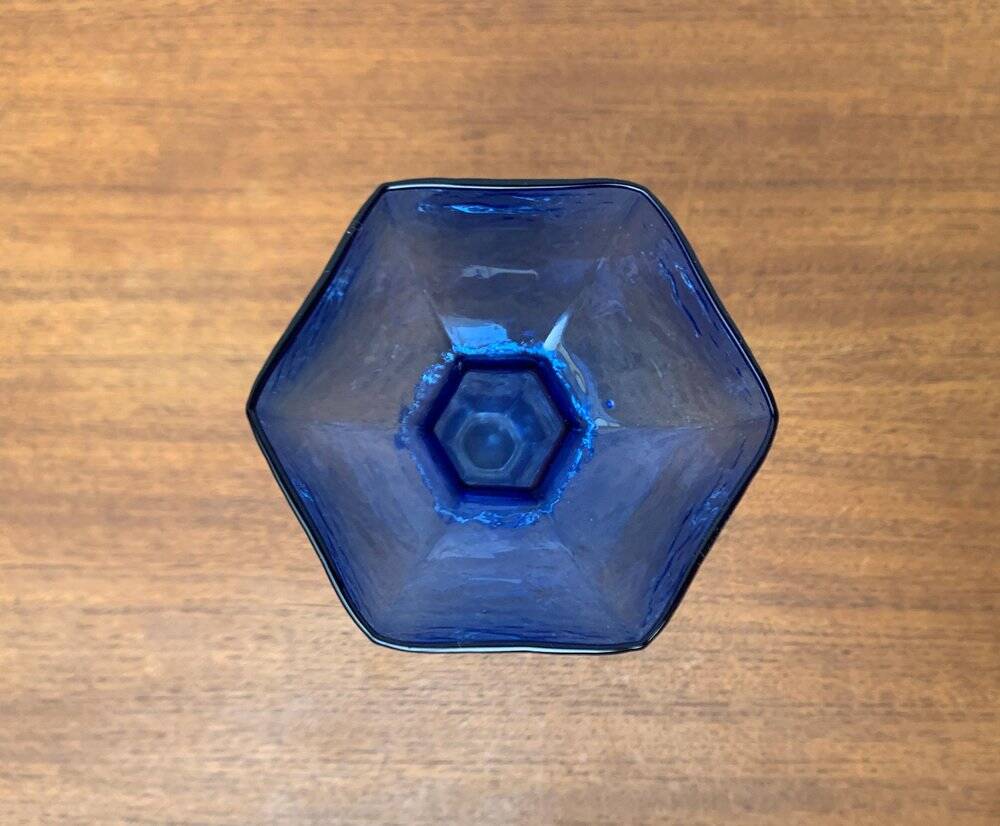 Vintage Glass Art Vase by Renate Stock for Sea Glasbruk, Sweden, 1970s