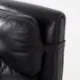 Black leather armchair, Danish design, 1970s, production: Denmark