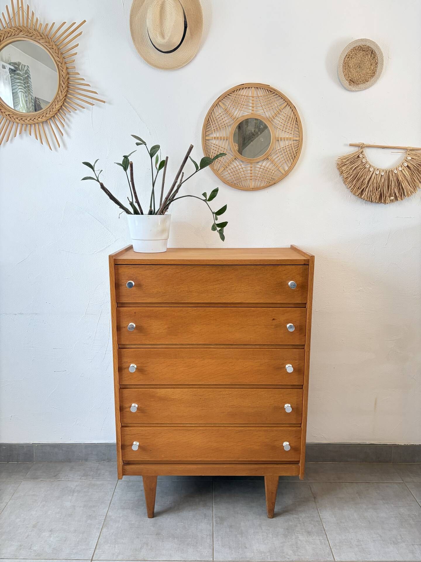 Scandinavian vintage chest of drawers / dresser