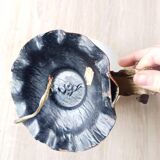 Pair of brutalist wall sconces in gilded metal from around 1970.