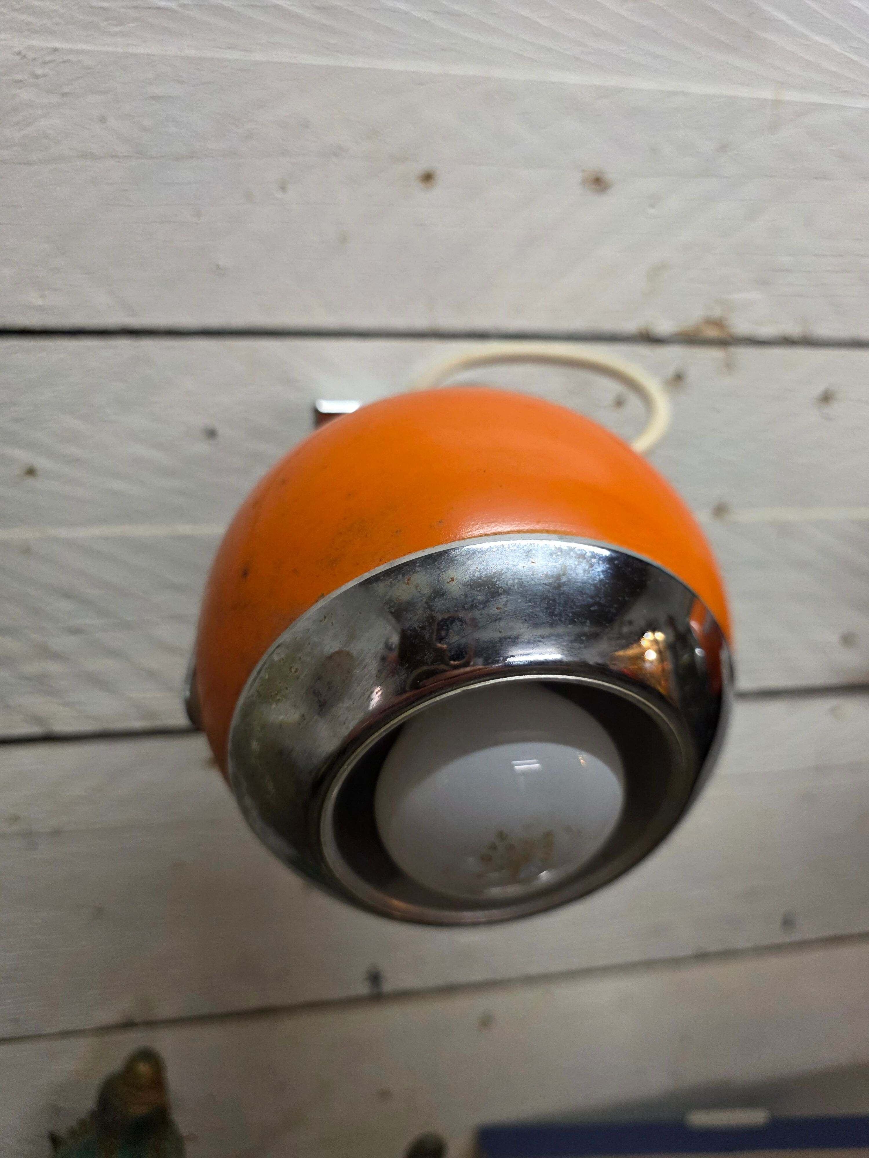 Pair of vintage 70s eyeball wall lights.