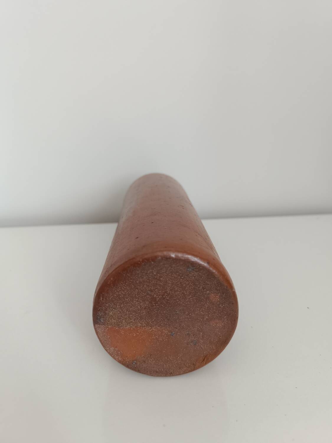 Antique stoneware gin bottle - stoneware vase