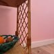 Rolling side table, serving cart, vintage rattan and wicker 60.