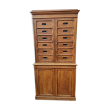 Solid oak store furniture with label door on doors