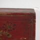 Coffre oriental ancien rouge grenat (vers 1900) #36