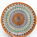 Romanian and vintage dessert plate from Horezu