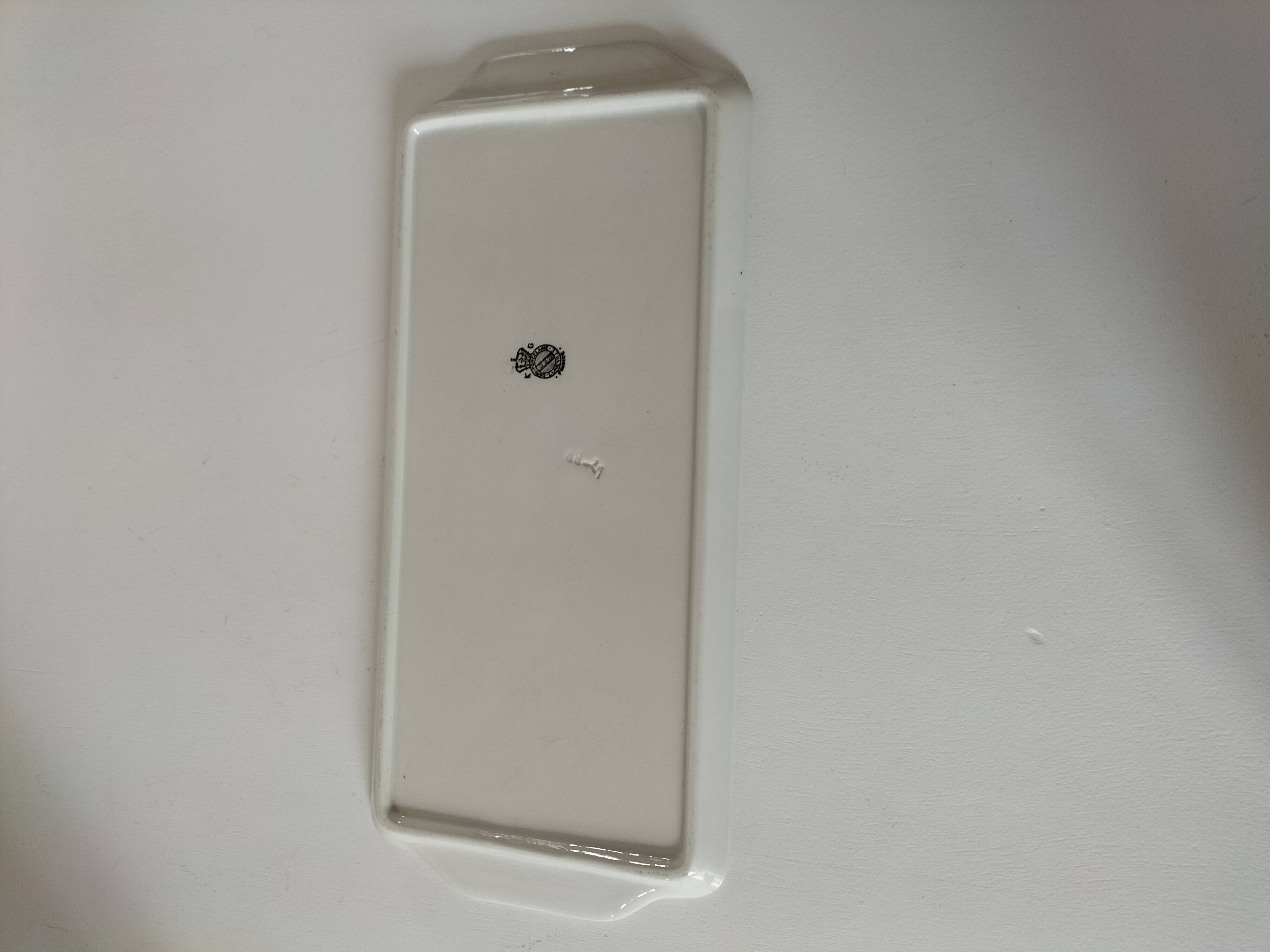 rare rectangular KG Lunéville dish from the 1900s