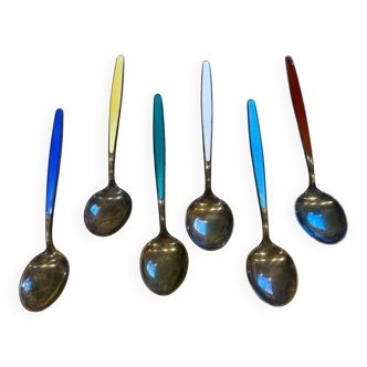 David Andersen 6 silver tea spoons 925