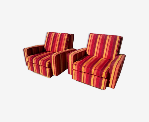 Paire de fauteuils "pullman"