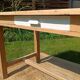 Table de ferme ancienne en bois massif – esprit campagne chic