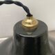 Lot 2 antique industrial lampes hanging emaillee 36 cm