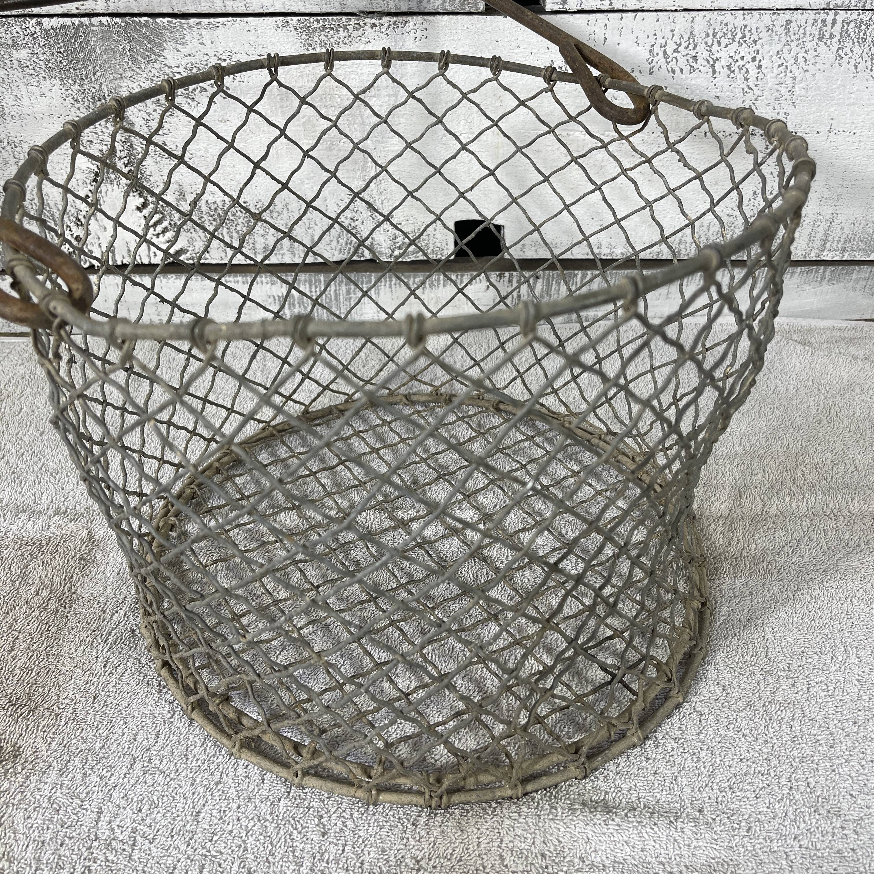 Round steel basket