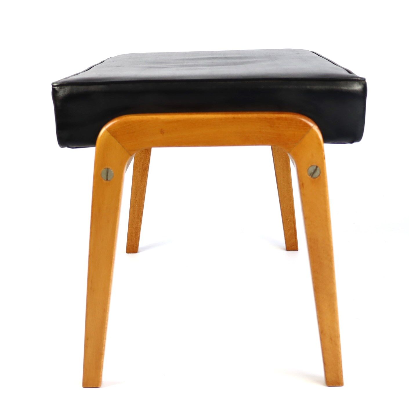 Teak stool and Skaï 60s