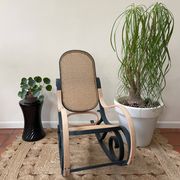 Fauteuil à bascule Bentwood gris Paris/brut