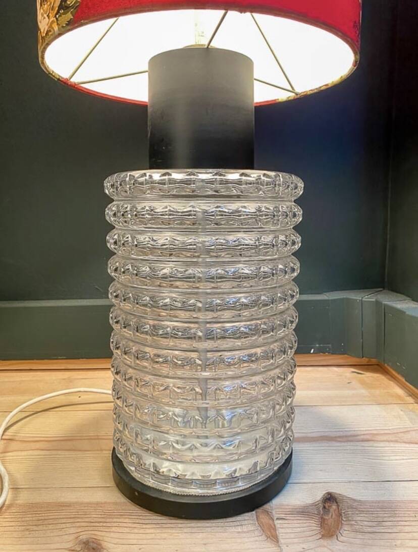 Floor lamp with floral shade 70