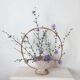 Vintage rattan basket
