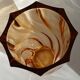 Twisted glass vase