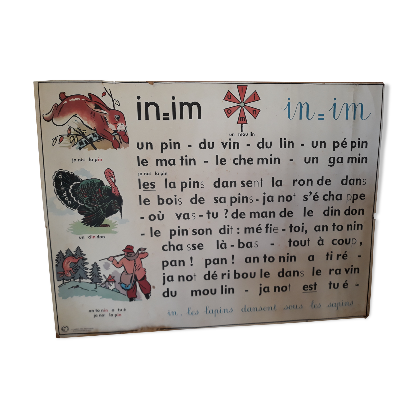 Displays vintage school