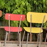Mismatched formica chairs