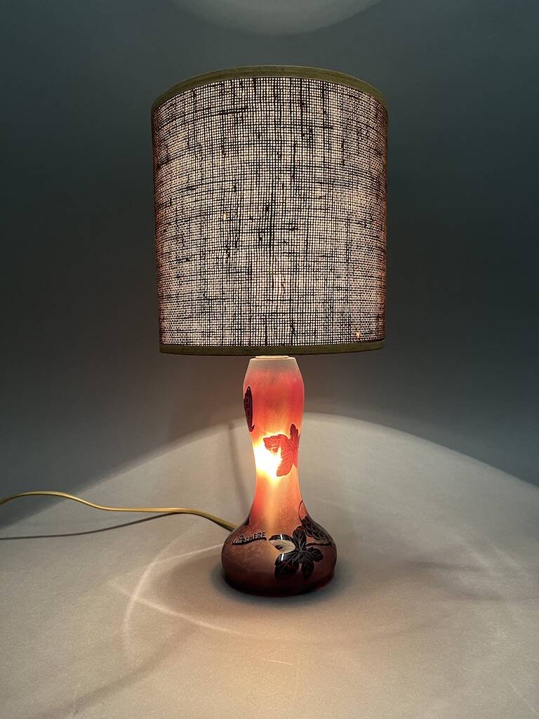 lampe la rochere pate de verre