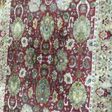 Tapis ancien agra français janus point lys 250x350 cm
