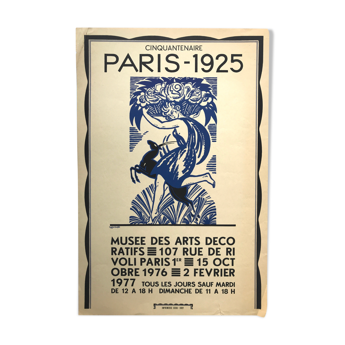 Poster after Robert BONFILS, Paris 1925, Musée des arts décoratifs, 1976